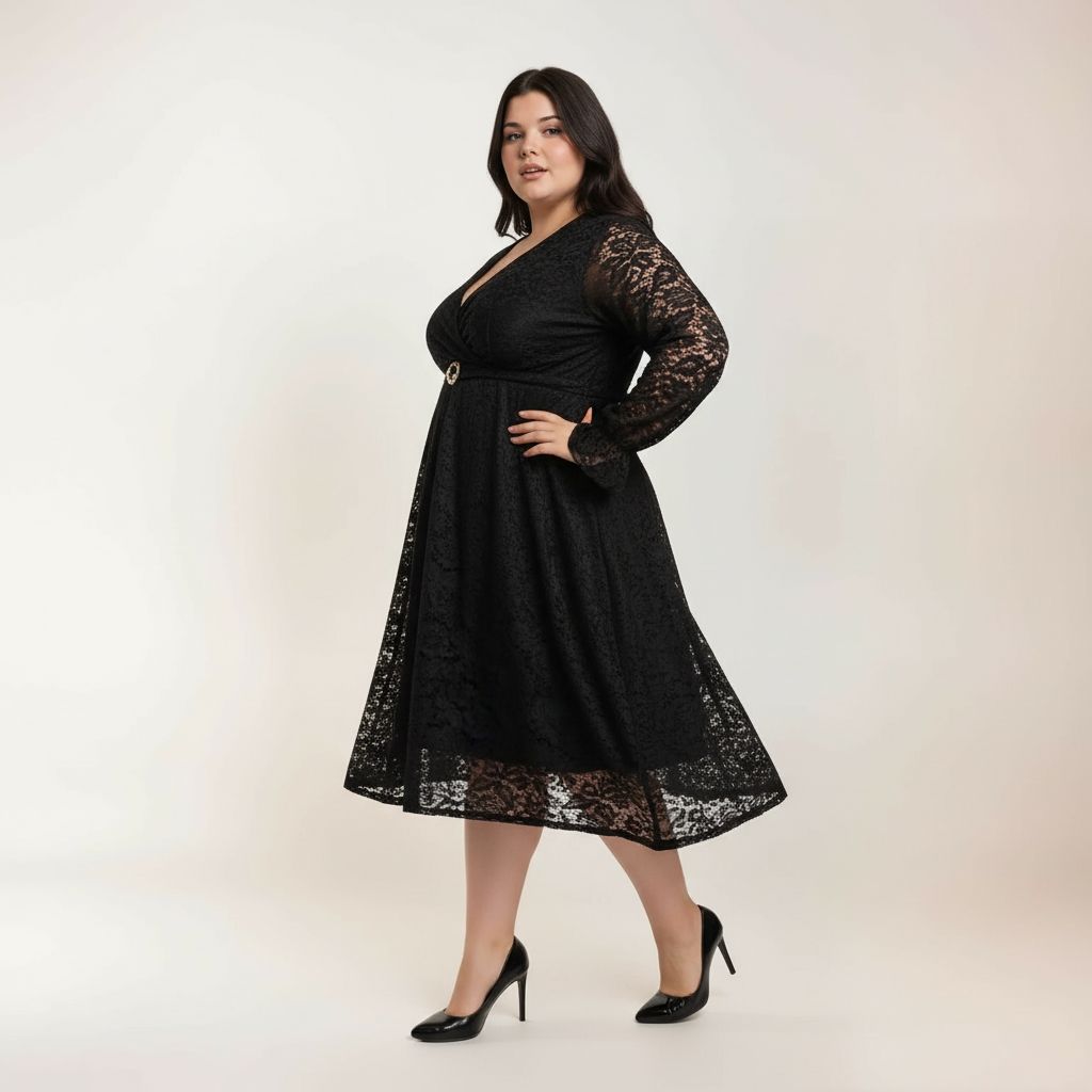 ROBE NOIRE DENTELLE L'indisciplinée