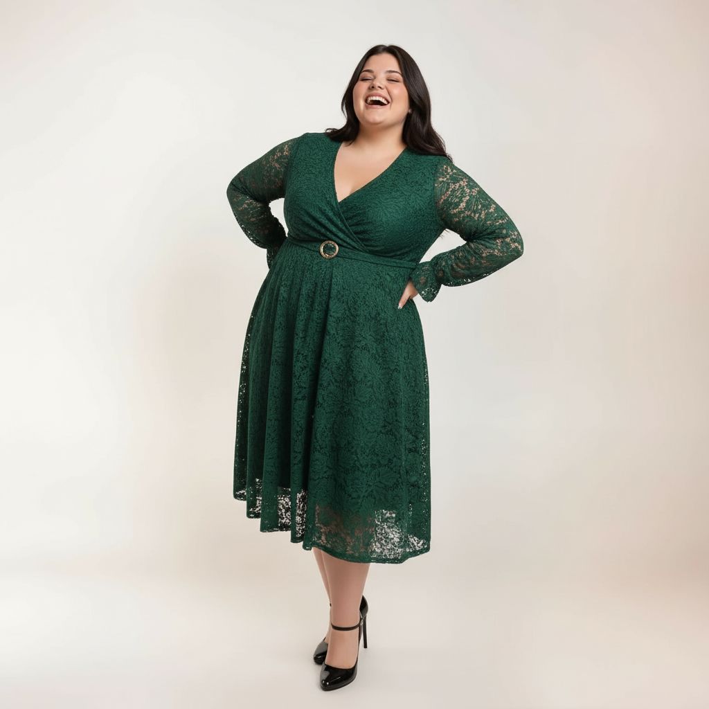 ROBE DENTELLE VERTE L'indisciplinée