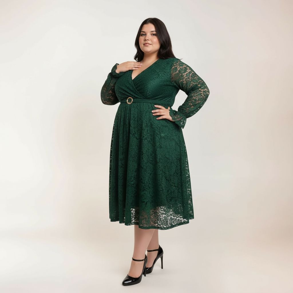 ROBE DENTELLE VERTE L'indisciplinée