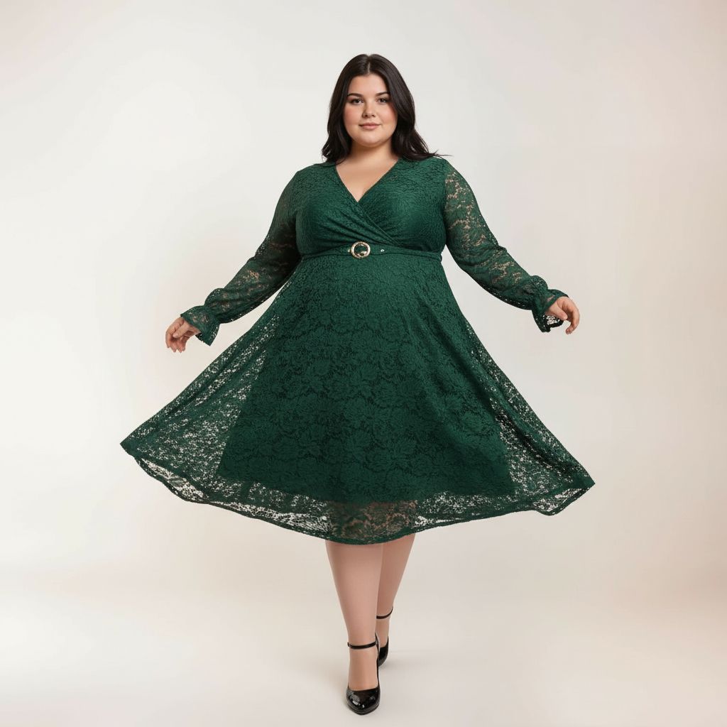 ROBE DENTELLE VERTE L'indisciplinée