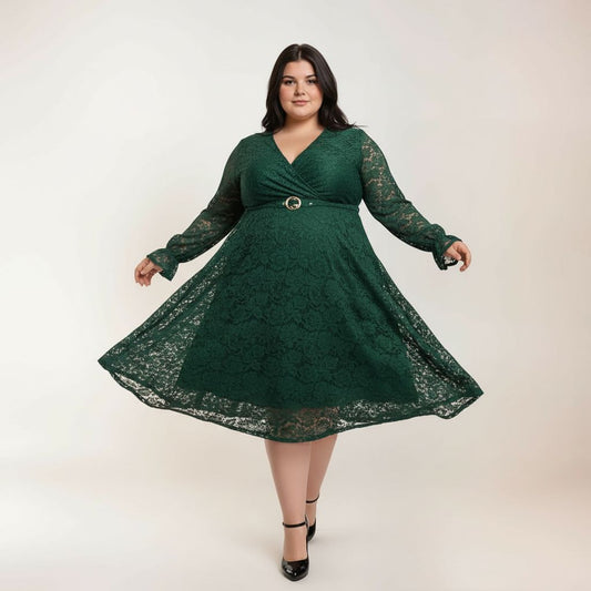 ROBE DENTELLE VERTE L'indisciplinée