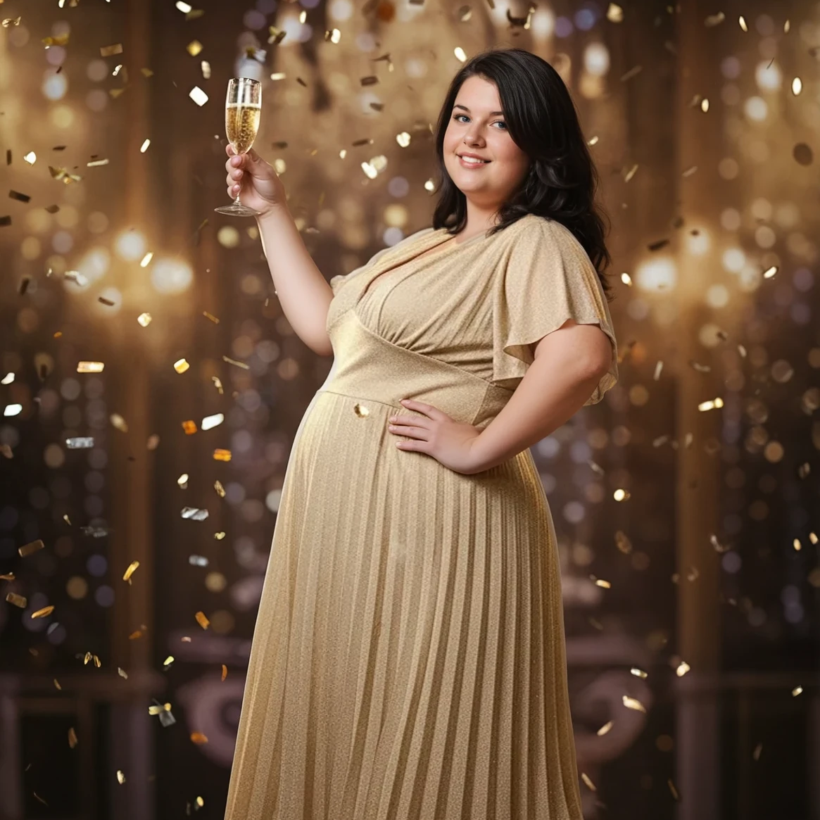 ROBE SETTANTADUE DORÉE L'indisciplinée