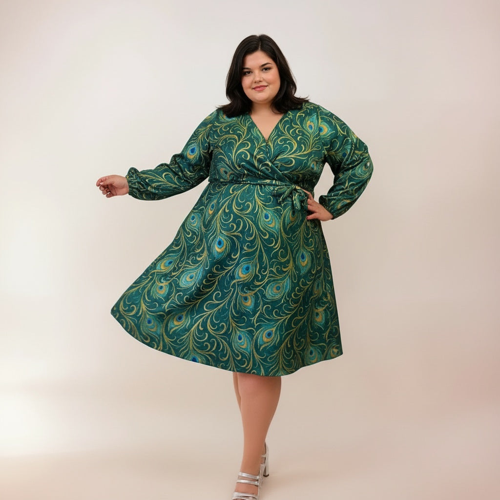 ROBE CACHE-COEUR PEACOCK L'indisciplinée