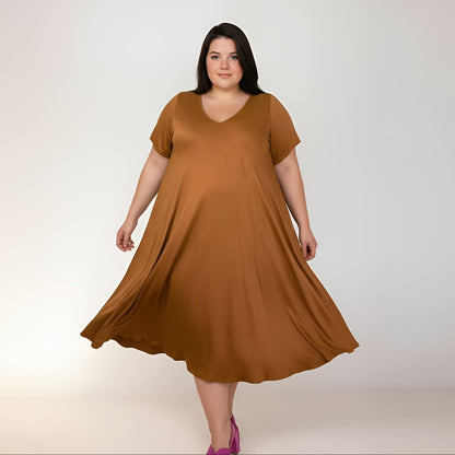 ROBE SHIBORI CAMEL L'indisciplinée