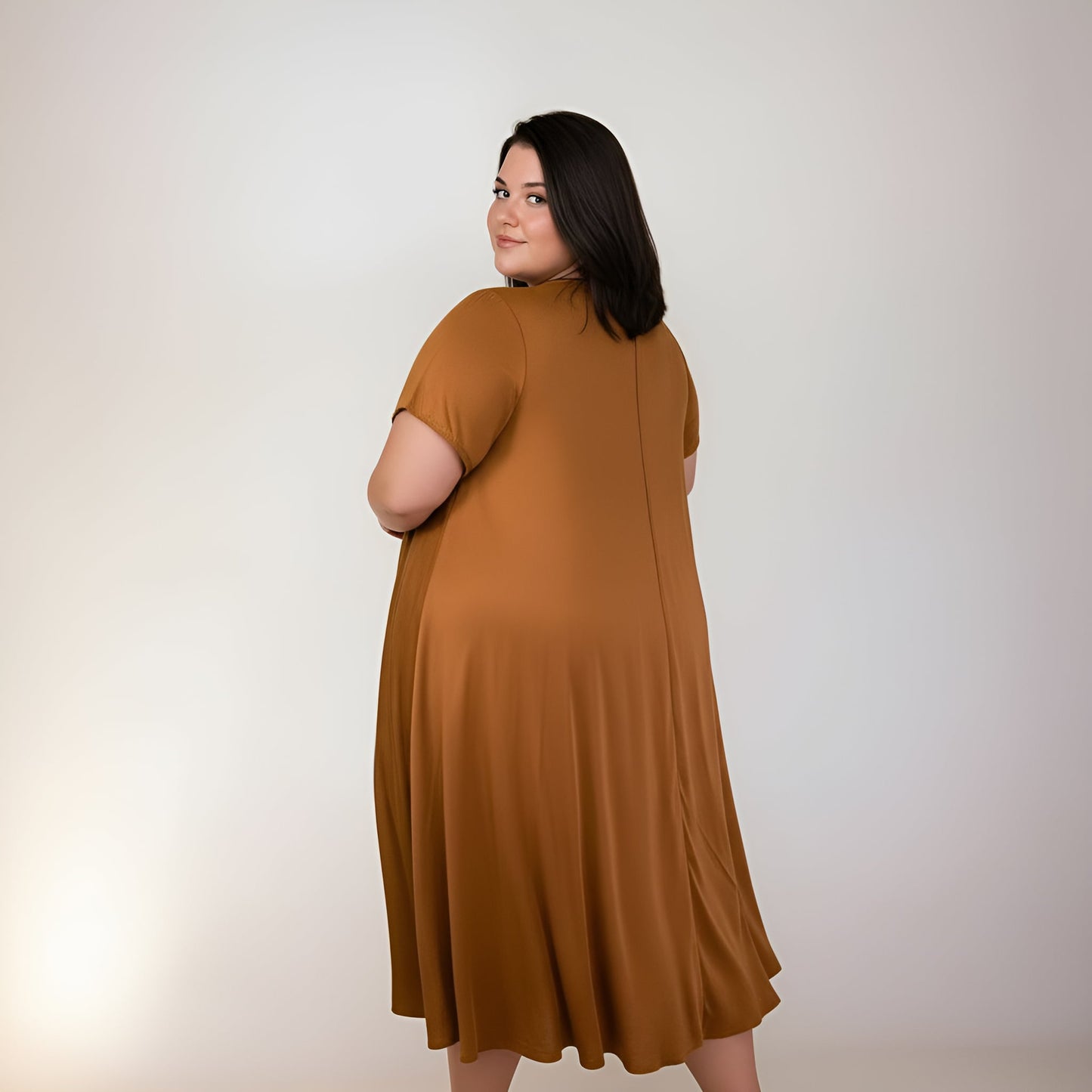 ROBE SHIBORI CAMEL L'indisciplinée