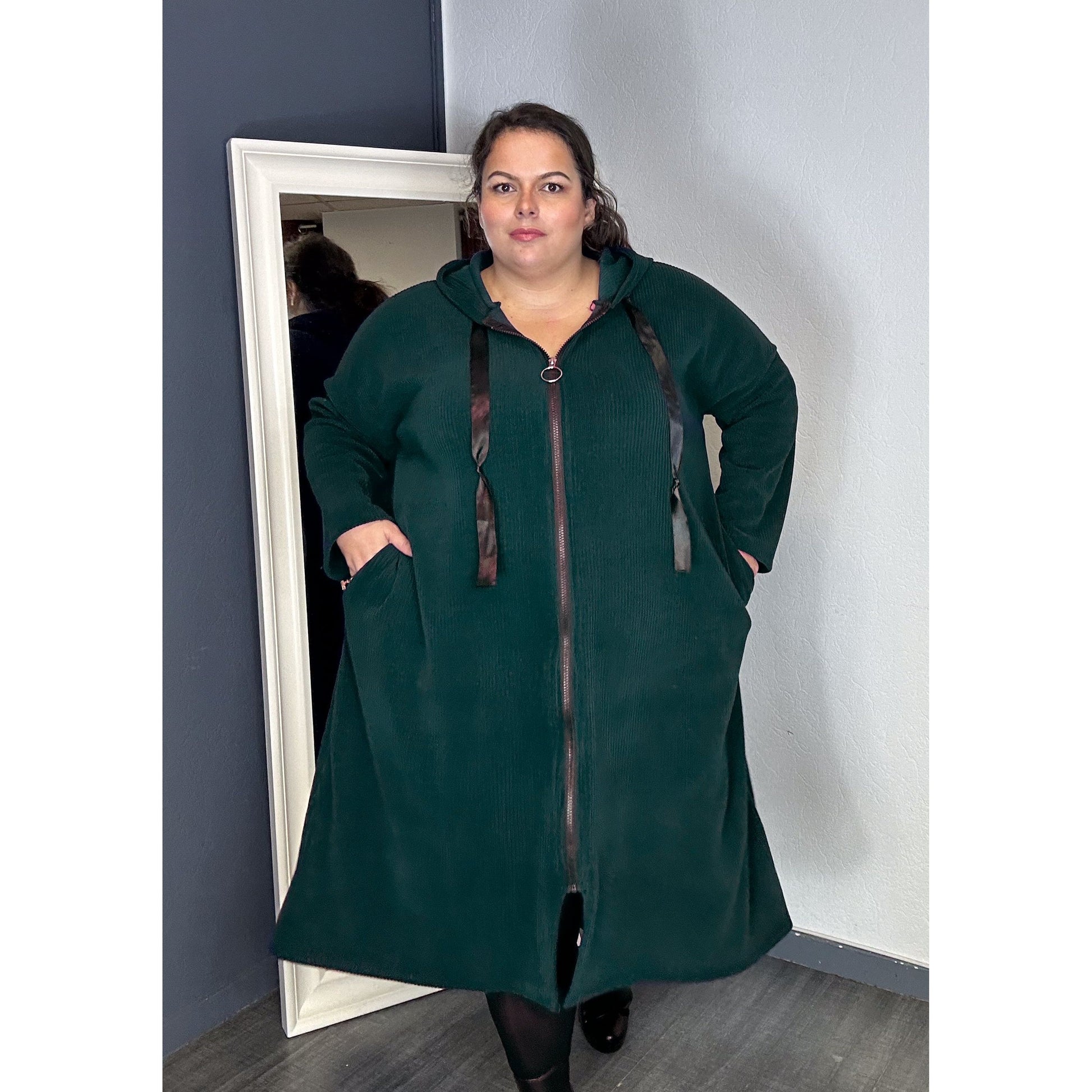 ROBE SWEAT - VERT FONCÉ L'indisciplinée