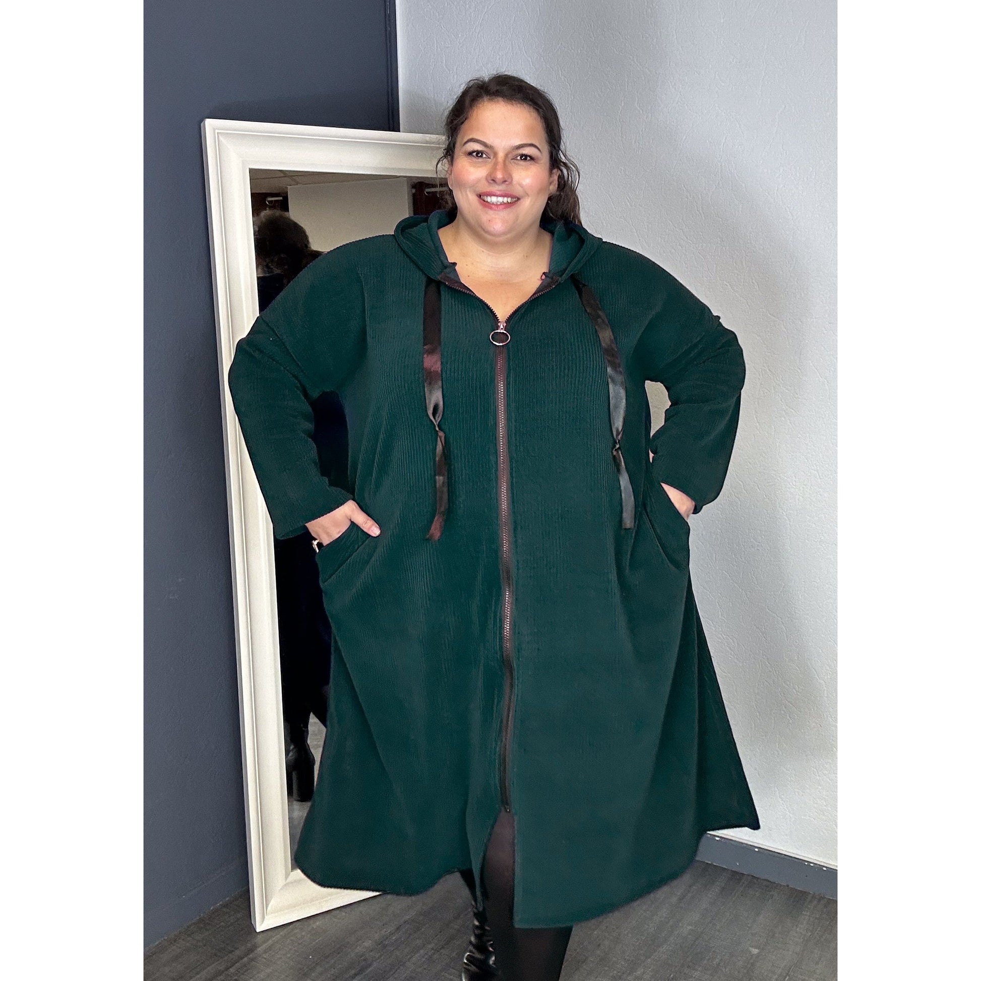 ROBE SWEAT - VERT FONCÉ L'indisciplinée