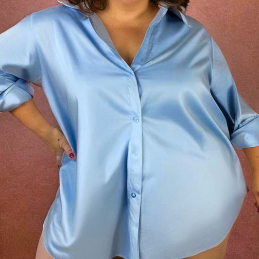 CHEMISE BLEUE CIEL