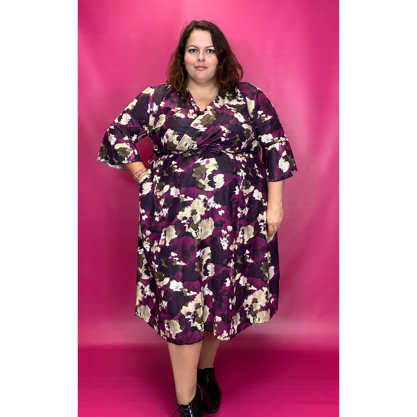 ROBE CAMOUFLAGE VIOLETTE