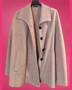 Cape ample texturée rose grande taille