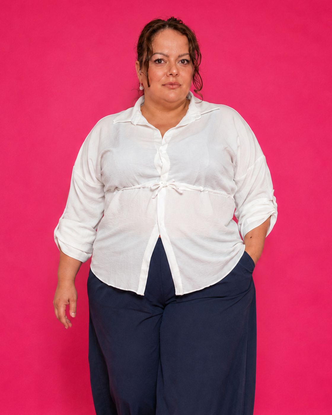 Chemise fluide ajustable grande taille L'Indisciplinée