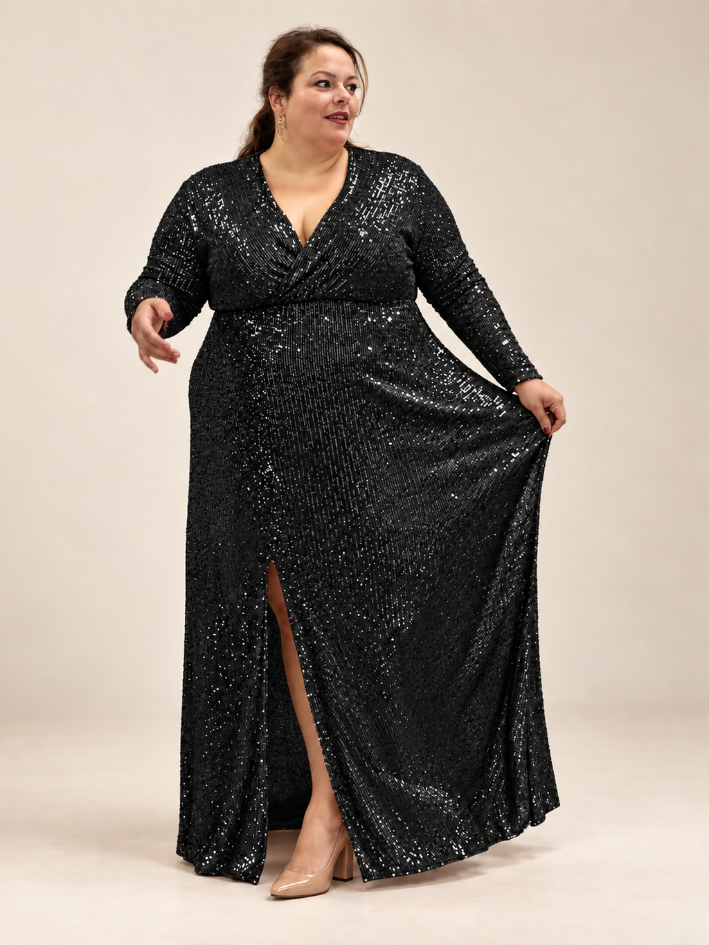 La Diva noire portée en mouvement