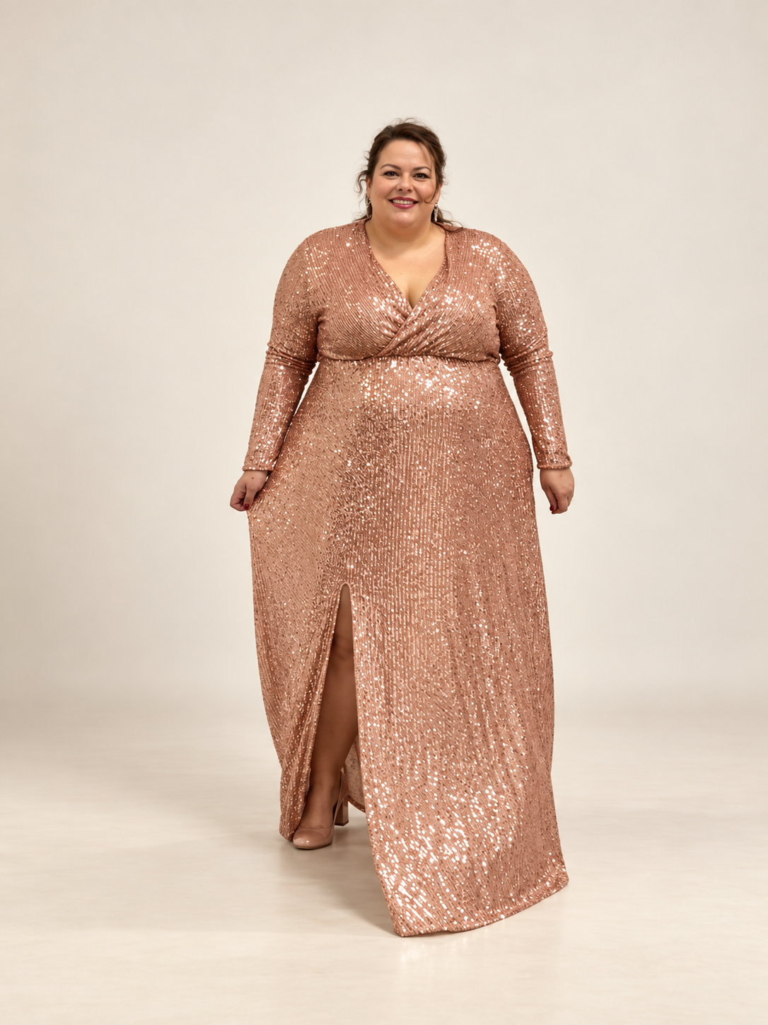 La Diva rose gold portée en mouvement