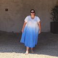 ROBE LONGUE TYE & DYE BLEU L'indisciplinée