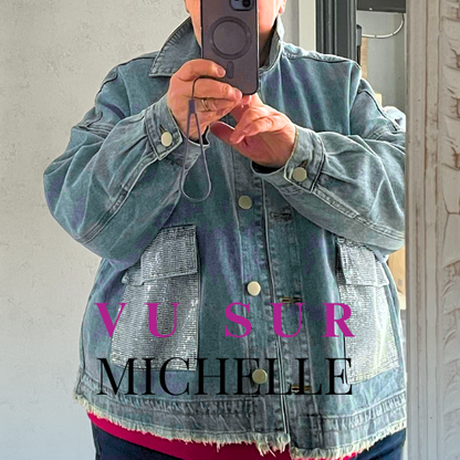 VESTE JEAN A PAILLETTES L'indisciplinée