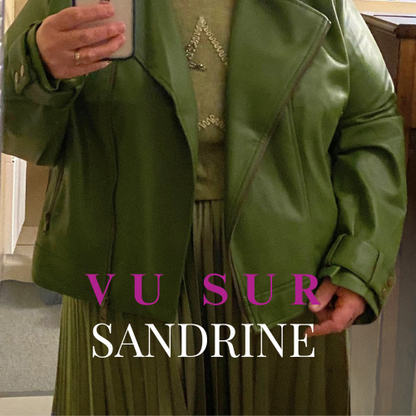 HAUT VISCOSE ÉTOILE VERT SAUGE L'indisciplinée