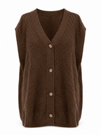 Gilet sans manches en maille relief – 80 cm MM