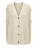 Gilet sans manches en maille relief – 80 cm MM