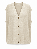 Gilet sans manches en maille relief – 80 cm MM