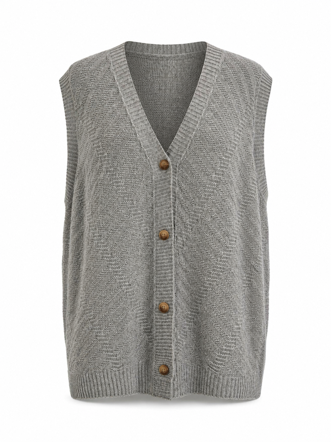 Gilet sans manches en maille relief – 80 cm MM