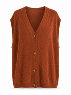 Gilet sans manches en maille relief – 80 cm MM