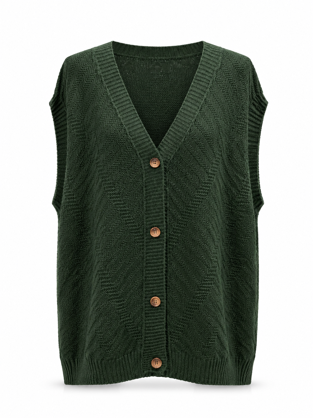 Gilet sans manches en maille relief – 80 cm MM