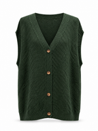Gilet sans manches en maille relief – 80 cm MM