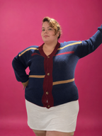 Gilet Héritage rayé grande taille L'Indisciplinée