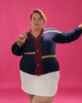 Gilet Héritage rayé grande taille L'Indisciplinée
