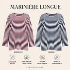Marinière longue grande taille – 80 cm MM