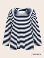 Marinière marine grande taille – longueur 80 cm