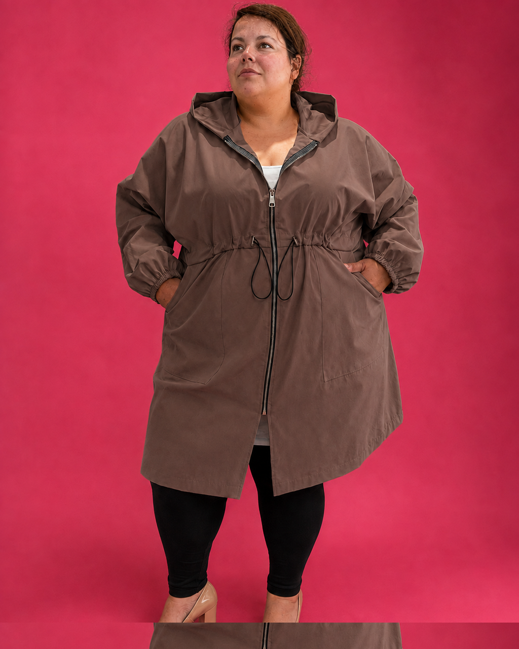 Parka longue déperlante grande taille L’Indisciplinée