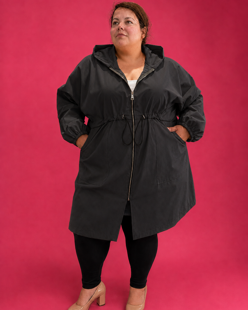 Parka longue déperlante grande taille L’Indisciplinée