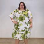 ROBE FEUILLAGE VERTE