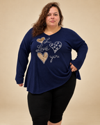 Pull Cœur panthère — Marine, L’Indisciplinée
