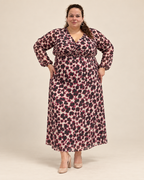 Robe longue en voile doublée jersey – coupe A-line L'indisciplinée