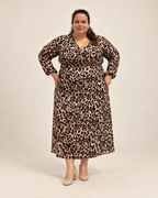 Robe longue en voile doublée jersey – coupe A-line L'indisciplinée