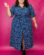 ROBE CHEMISE LONGUE IMPRIMÉ BLUESTAIN L'indisciplinée