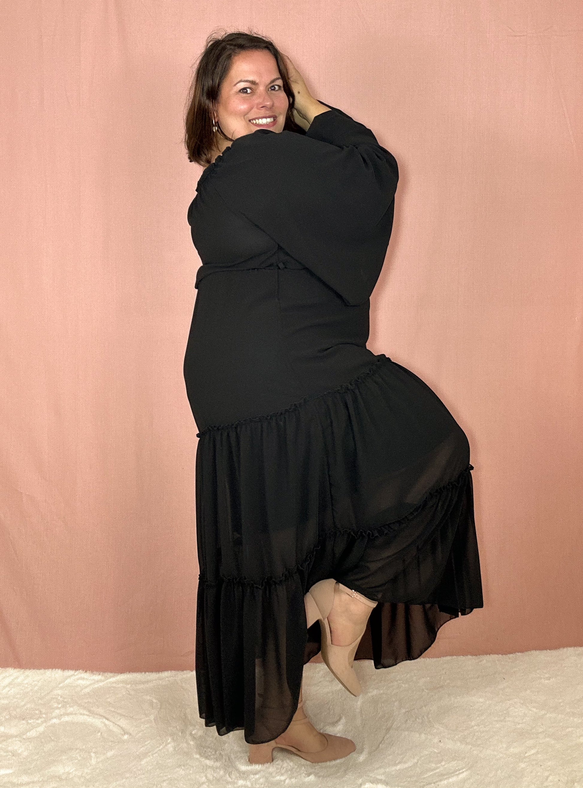 ROBE CARLOTTA NOIRE L'indisciplinée