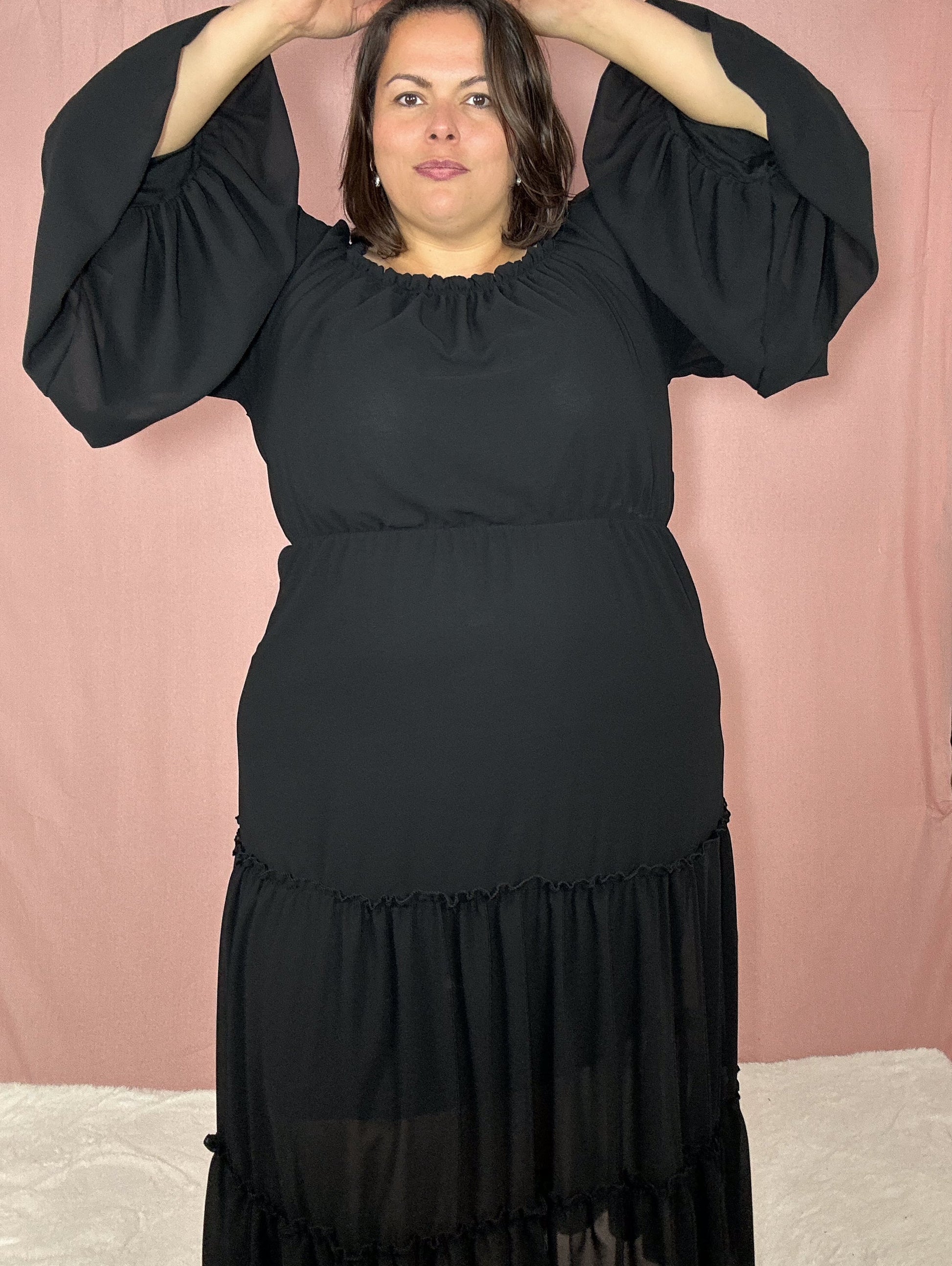 ROBE CARLOTTA NOIRE L'indisciplinée