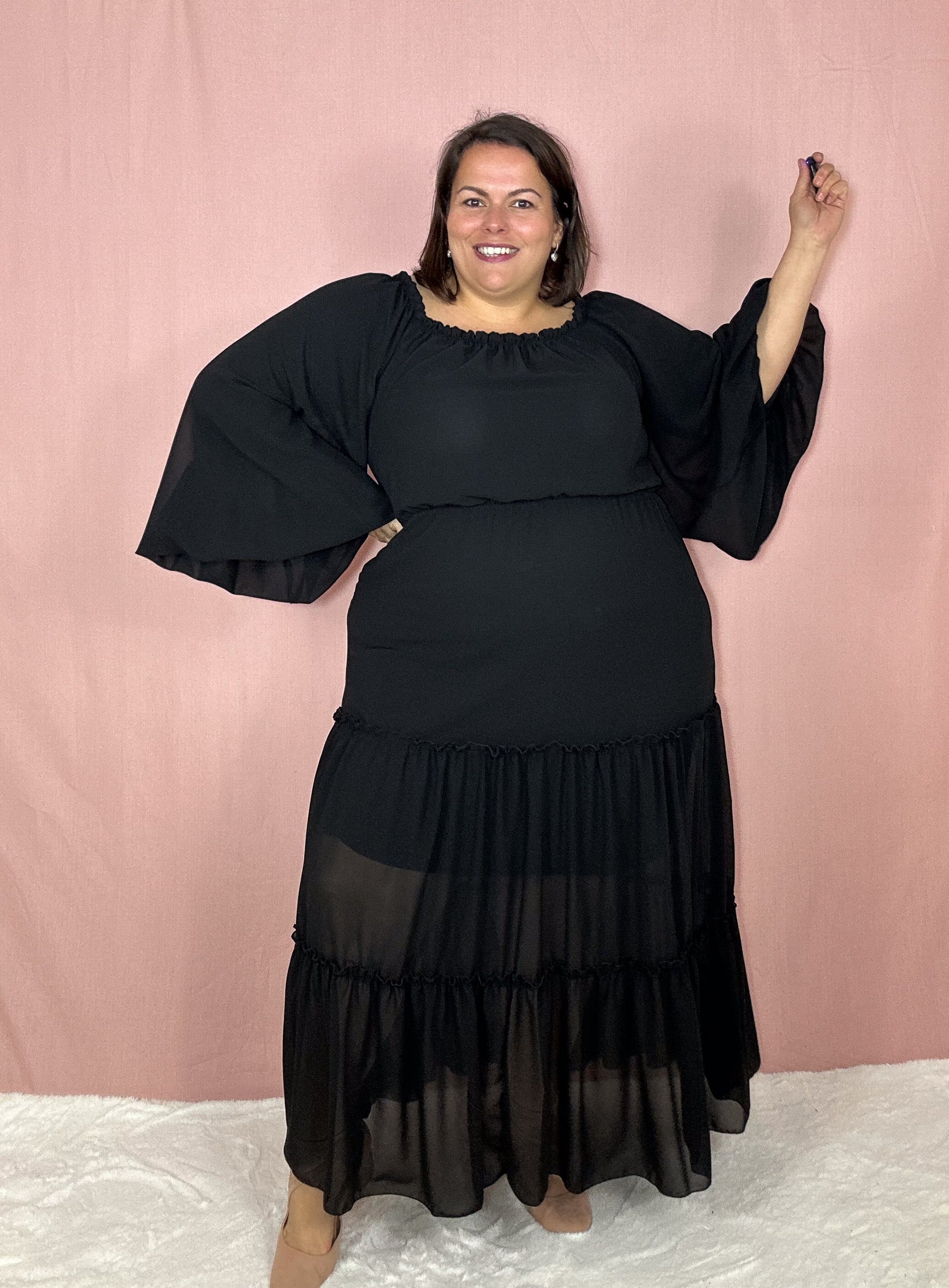 ROBE CARLOTTA NOIRE L'indisciplinée