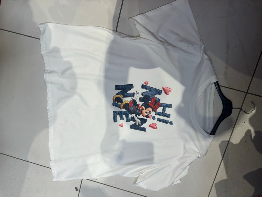 T-shirt long imprimé grande taille – 80 cm MM